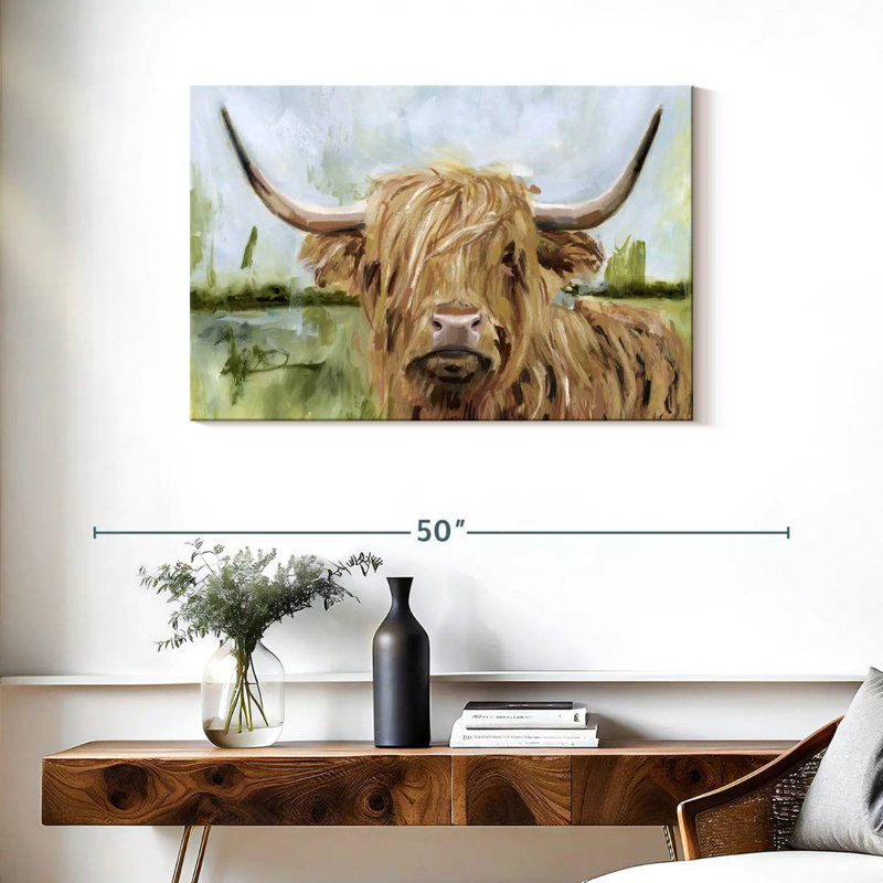 Brampt Highland Grazer I, 24" H x 36" W