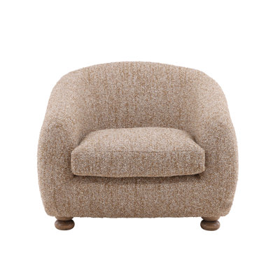 Peggy Polyester Occasional Chair, Paris Latte