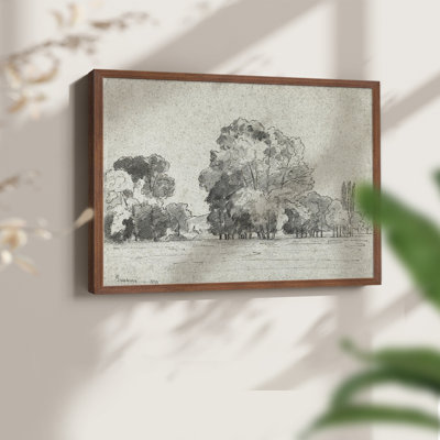 Paysages rétro-XIXe, reproduction encadrée