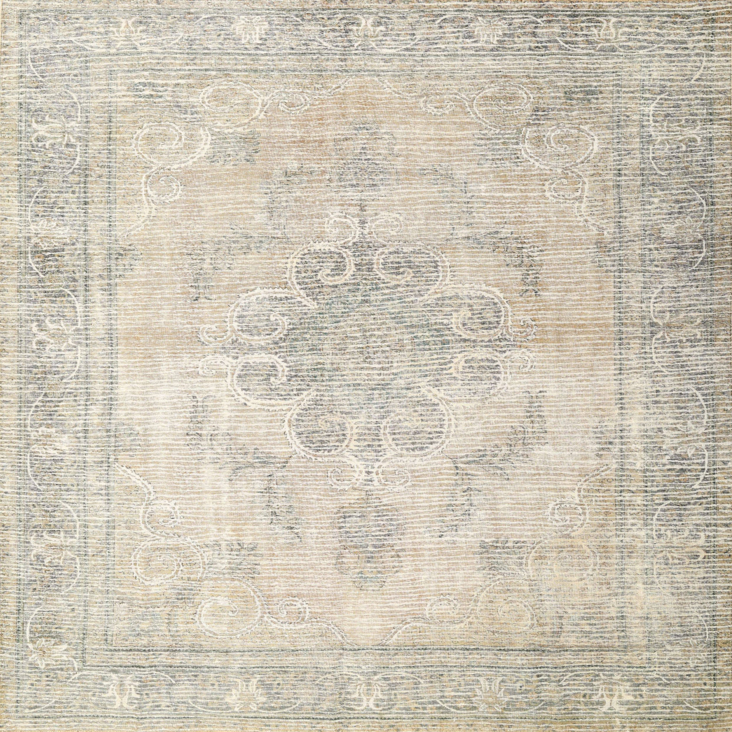 One Allium Way® Oriental Wool Beige/Gray Area Rug | Wayfair