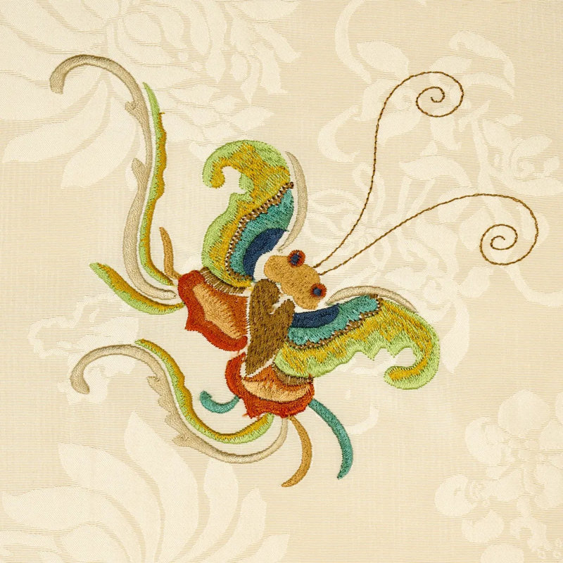 Tissu de broderie pérenne Ming