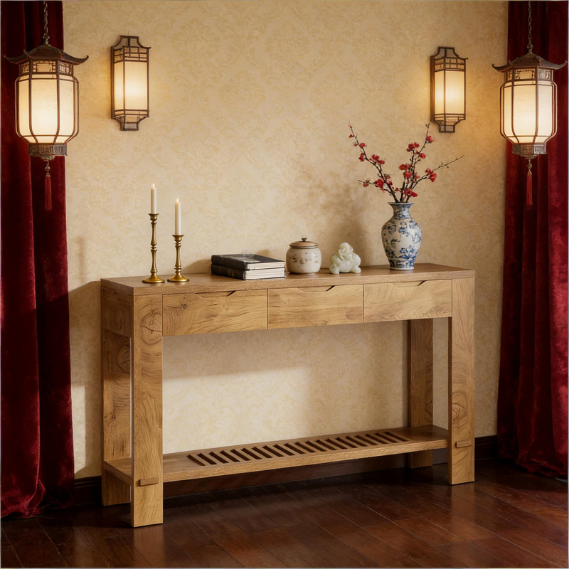 Console Authentic, table de vestibule, organisateur de présentoir