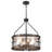 6 - Light 18.9'' Dimmable Modern Drum Candle   Chandelier With Glass Shape-813191127