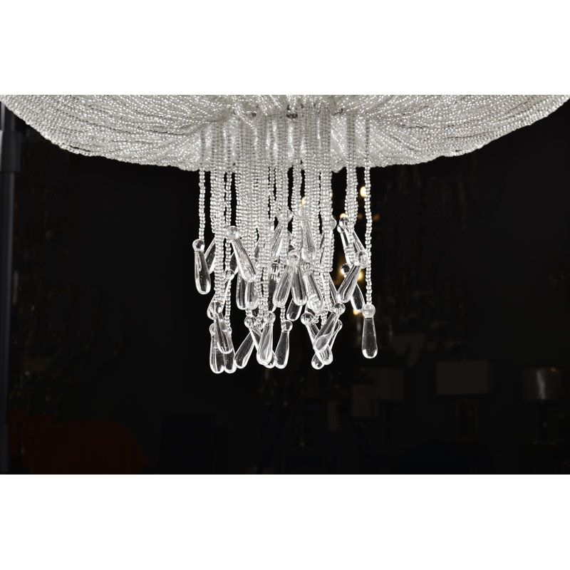 Lustre à 10 lumières Klevis, H 47,25 po x l 30 po x P 30 po, 10