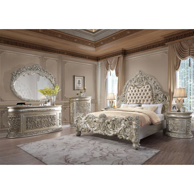 King Tufted Panel Bed,bed frame,platform bed,upholstered bed