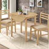 Curwensville 2 - Person Solid Wood Solid Wood Top Four Leg Dining Set