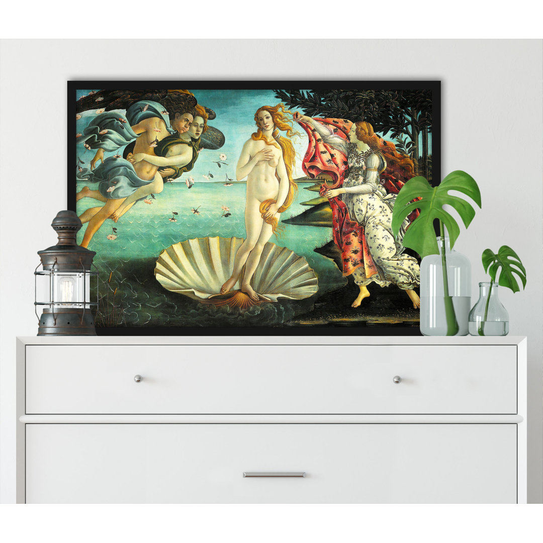 Gerahmter Kunstdruck The Birth of Venus von Sandro Botticelli