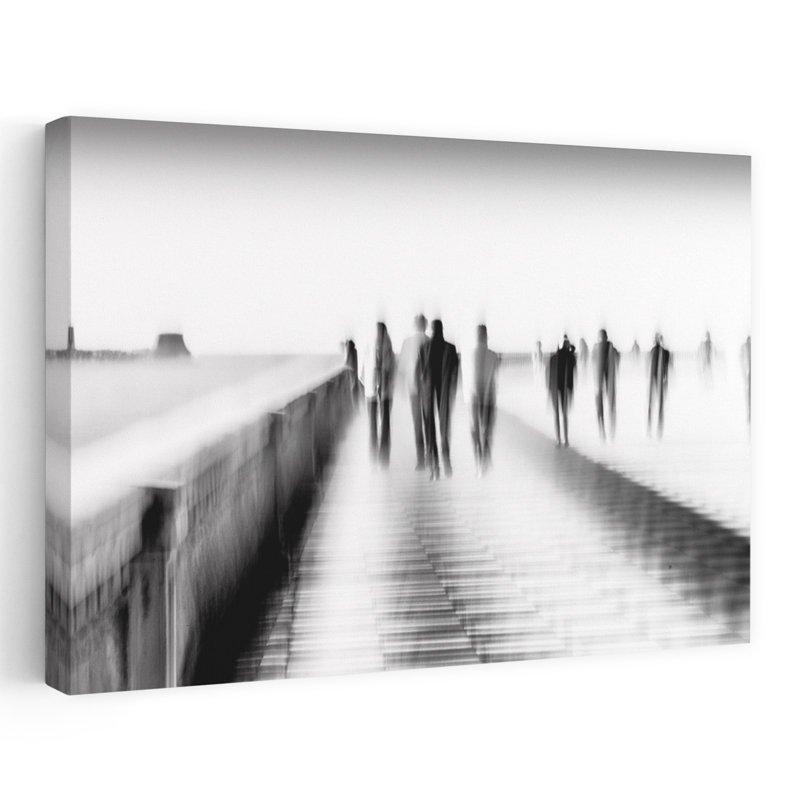 Art contemporain, plage contemporaine, océan, art mural, H 16 po x l 24 po