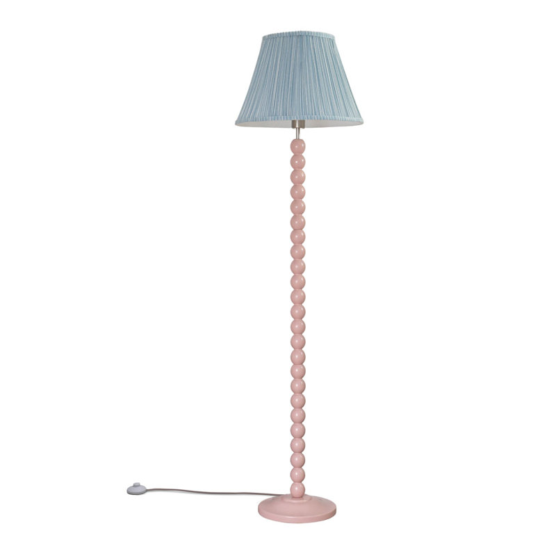 Bobbles 149cm Rose Pink Traditional Floor Lamp, Rose Pink, Yes