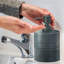 Distributeur de savon liquide Oneita en acier inoxydable | Meuble-lavabo de salle de bain et évier de cuisine, contient savon, lotion et assainisseur | Orbe