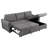 Kenna Grey Sleeper Sofa Sectional With Storage
