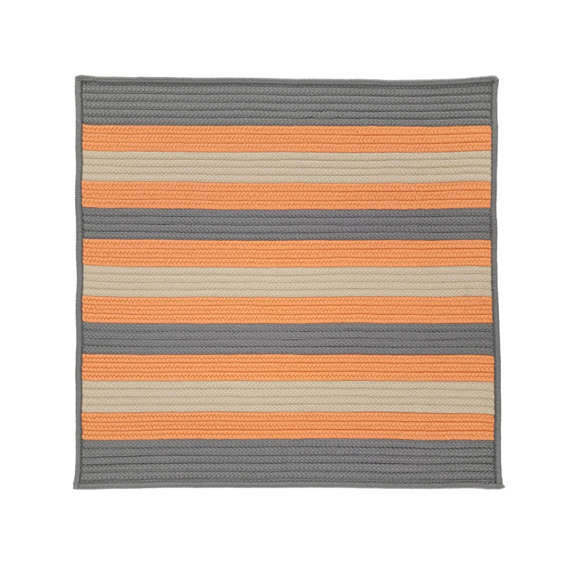 Tapis carré intérieur / extérieur Alhagie, Carré de 12 pi