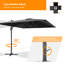 Parasol en porte-à-faux rectangulaire Sayhaan -260449154-219843723