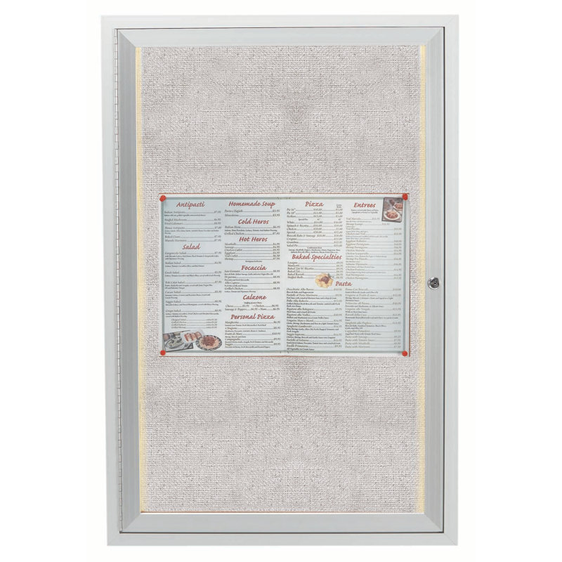 Tableau d’affichage mural fermé