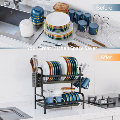 Arwin Adjustable Two Tier Dish Rack