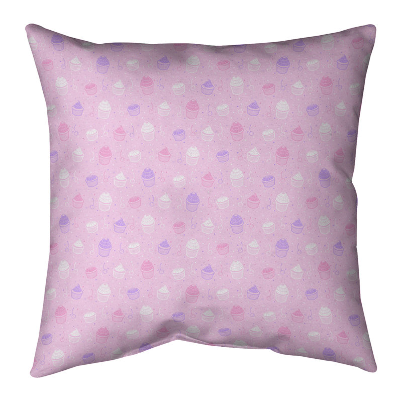 Lin Katelyn Elizabeth, Bourre en polyester, H 26 po x l 26 po, Rose / Mauve