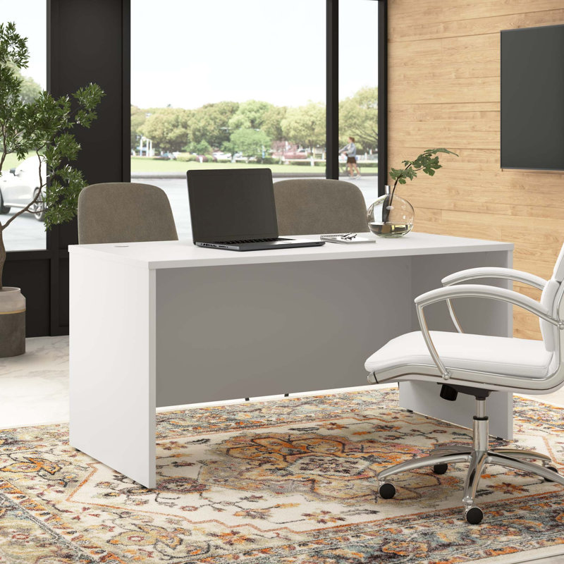 Hampton Heights 72W x 24D Desk/Credenza/Return, 29.88" H x 71.13" W x 29.38" D