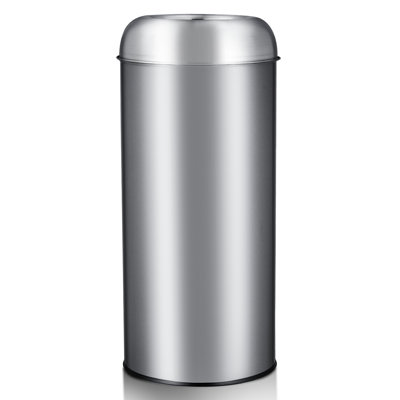 Heavy Duty Stainless Steel Kitchen Trash Can - Durable Open Top Waste Bin with Hidden Bag Holder - Fingerprint-Resistant, Large Capacity for Home Organization