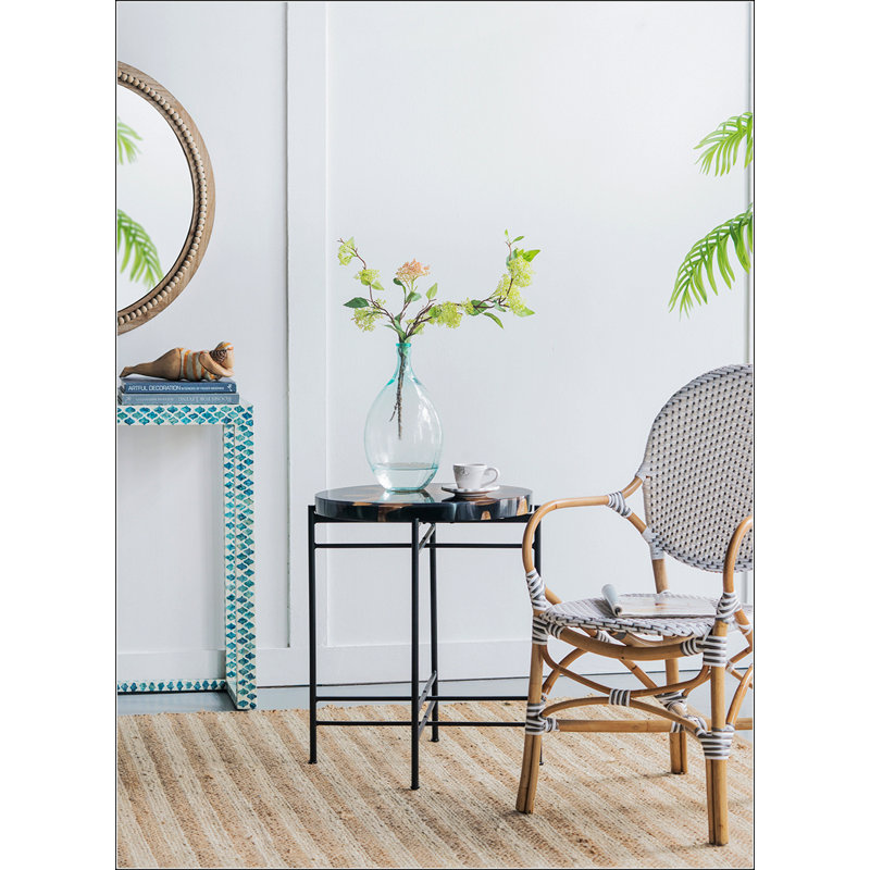 Side Table With Metal Frame
