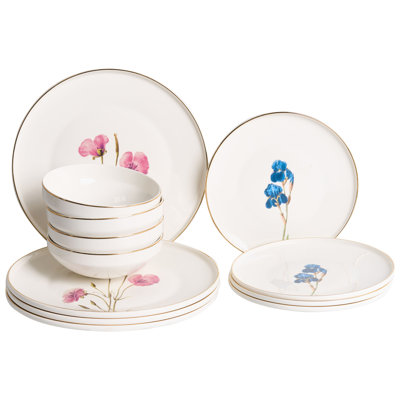 Porcelain China Dinnerware Set Piece - Service for 4