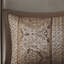 Ensemble de couvre-lit réversible 5 pièces en jacquard pour grand lit