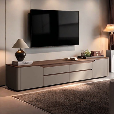 Meuble télé minimaliste en bois massif Design sens