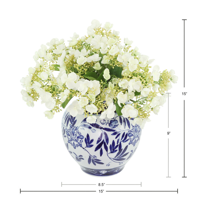Viburnum Arranged in a Ceramic Vase