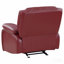 Fauteuil inclinable à bascule rembourré rouge