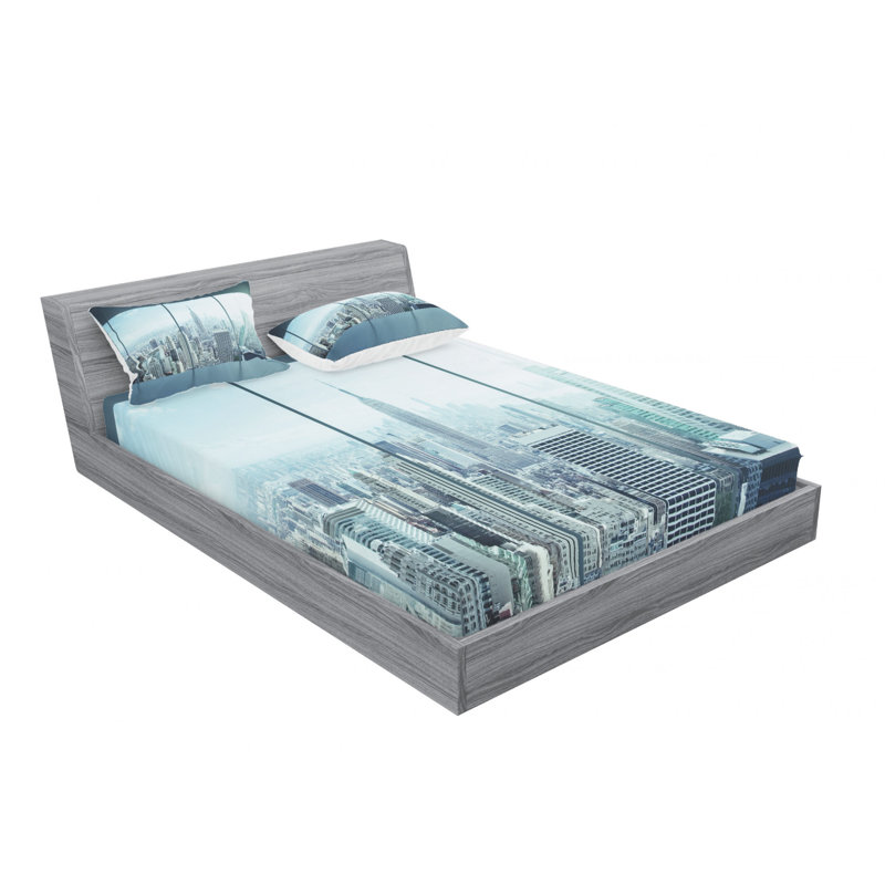 Microfiber Sheet Set, Queen Sheet Set with Fitted Sheet