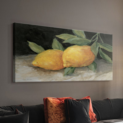Zesty Lemons II- Gallery Wrapped Canvas -Ready to Hang