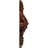 Endurathane Antonio Ceiling Medallion, 35 7/8"W x 22 1/2"H x 4 3/8"P, Hand-Painted Burnished Mahogany Crackle Finish-27880256