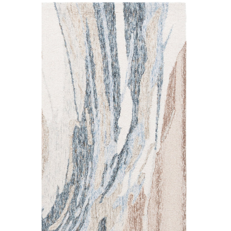 Metro 483 Hand Tufted Wool Pile Abstract Rug, Runner 2'3" x 8'
