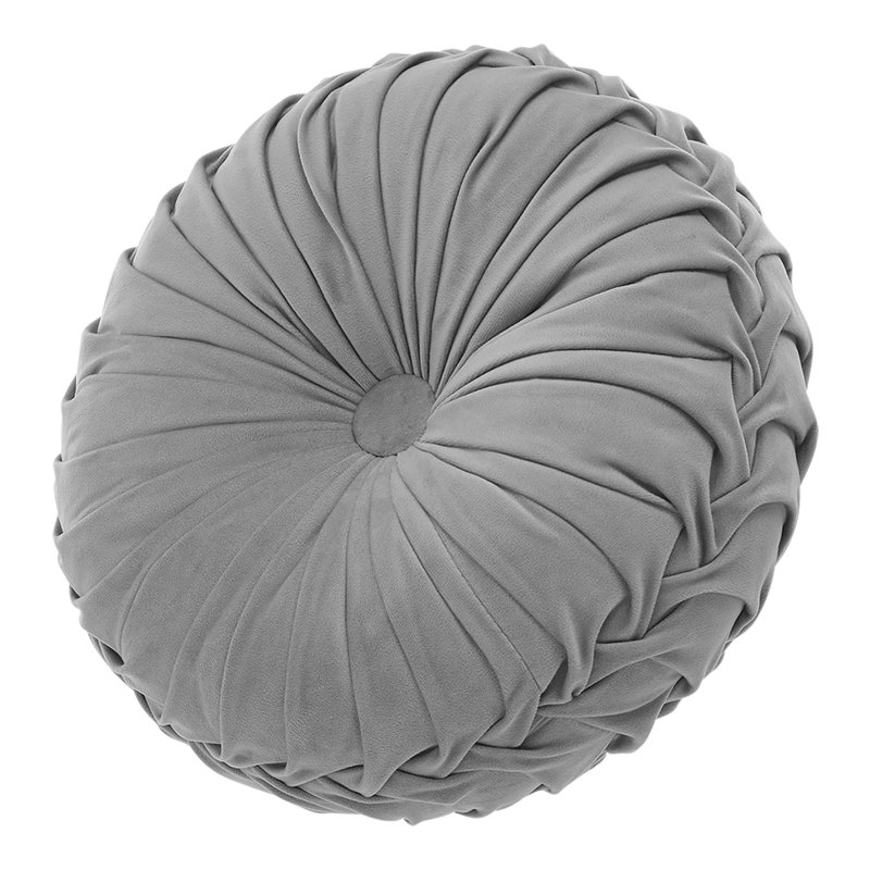 Drusilla Circular Cushion, 35cm x 35cm, Grey