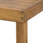 Siège décontracté confortable en bois d'acacia de style décontracté parfait pour les patios
