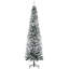Arbre de Noël artificiel enneigé 7,5 pi de hauteur avec des branches réalistes et 738 pointes, parfait pour créer un pays des merveilles hivernal