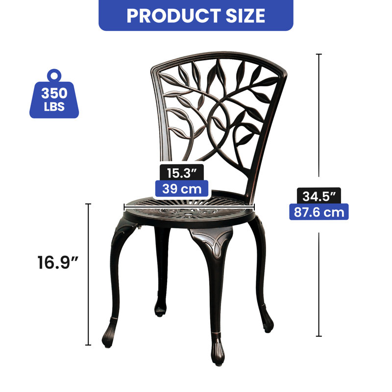 Chaise d'appoint Lagarde, Bronze