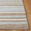 Tapis rayé en laine et coton touffeté à la main Master-831485374
