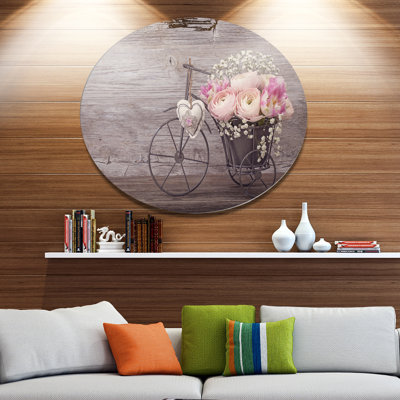 " Ranunculus Flowers In Bicycle Vase "