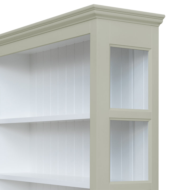 Bush 300 cm W Display Cabinet, Ivory/Grey