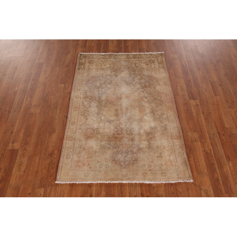 Tapis traditionnel en laine vieilli 3 x 5