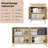 Modern Fluted Storage Cabinet With Drawer and Adjustable Shelf
