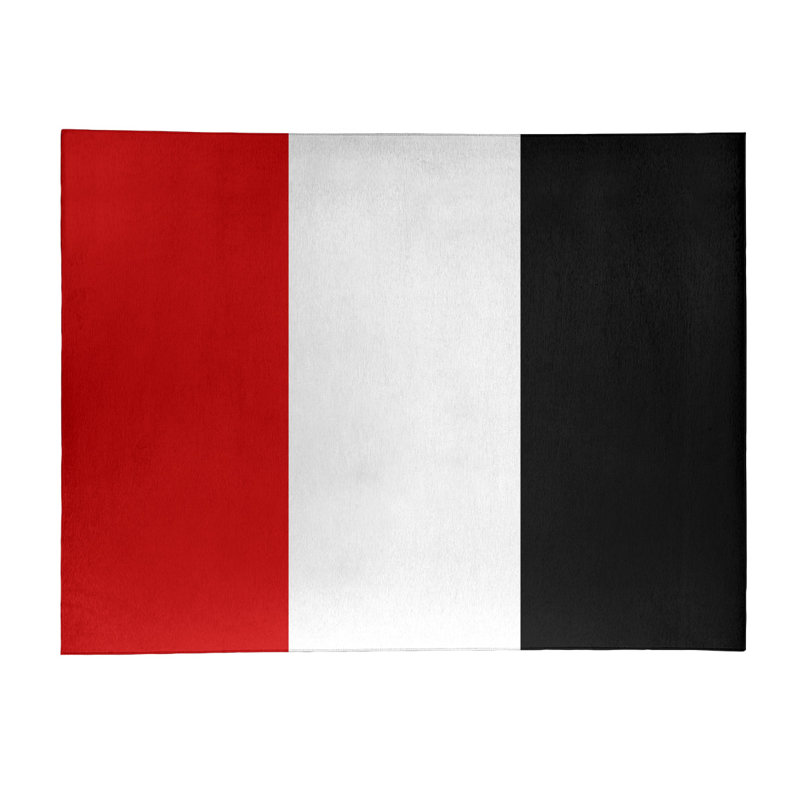 Tapis de zone rouge/noir, Rectangle 8 pi x 10 pi