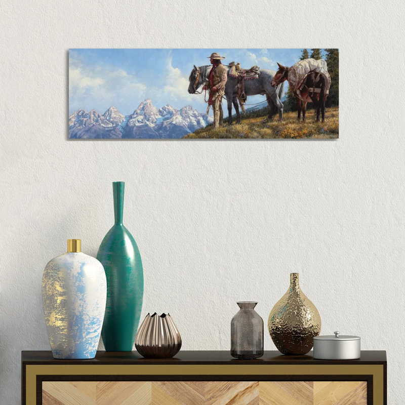 New Vista by Joe Velazquez - Wrapped Canvas Panoramic Print, 30.48 cm H x 91.44 cm W x 1.91 cm D