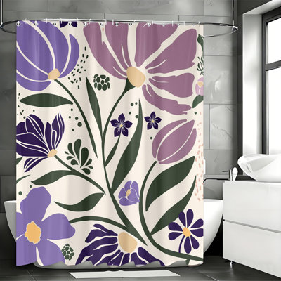 Shower Curtains with Hooks Included