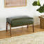 Tabouret et chaise d'appoint en similicuir de style Mid-Century avec pieds en bois d'hévéa noyer-1306297613