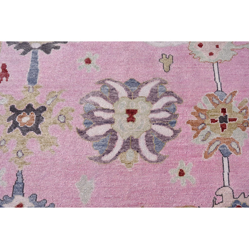 Rectangle Hand Knotted Wool Area Rug