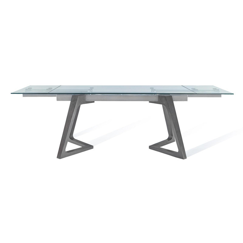 Table de salle à manger extensible Croydon, Gris