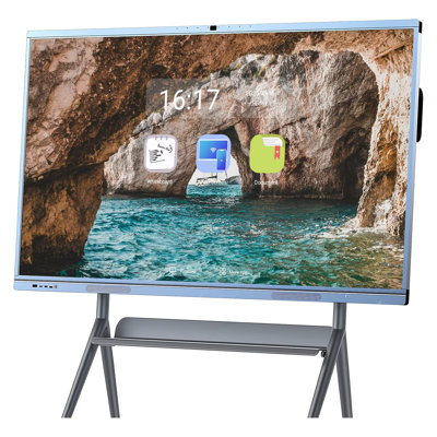 Tableau blanc interactif JYXCN 65 ", tableau blanc interactif 2160p pour l'école, le bureau et la formation (support mural inclus)
