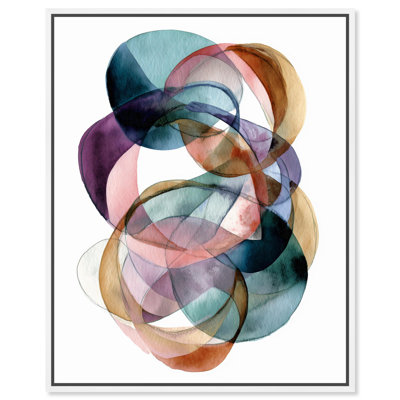 Décoration murale abstraite translucide Knot III par Art Remedy, cadre noir, 16 x 20