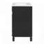 Meuble-lavabo 24 po avec lavabo en céramique, conception compacte, 2 tiroirs, tablette réglable pour les petits espaces-816975536